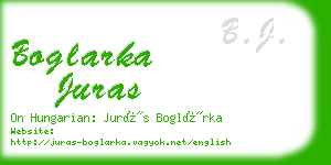 boglarka juras business card